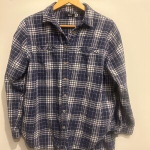 BDG Navy and White Women’s flannel